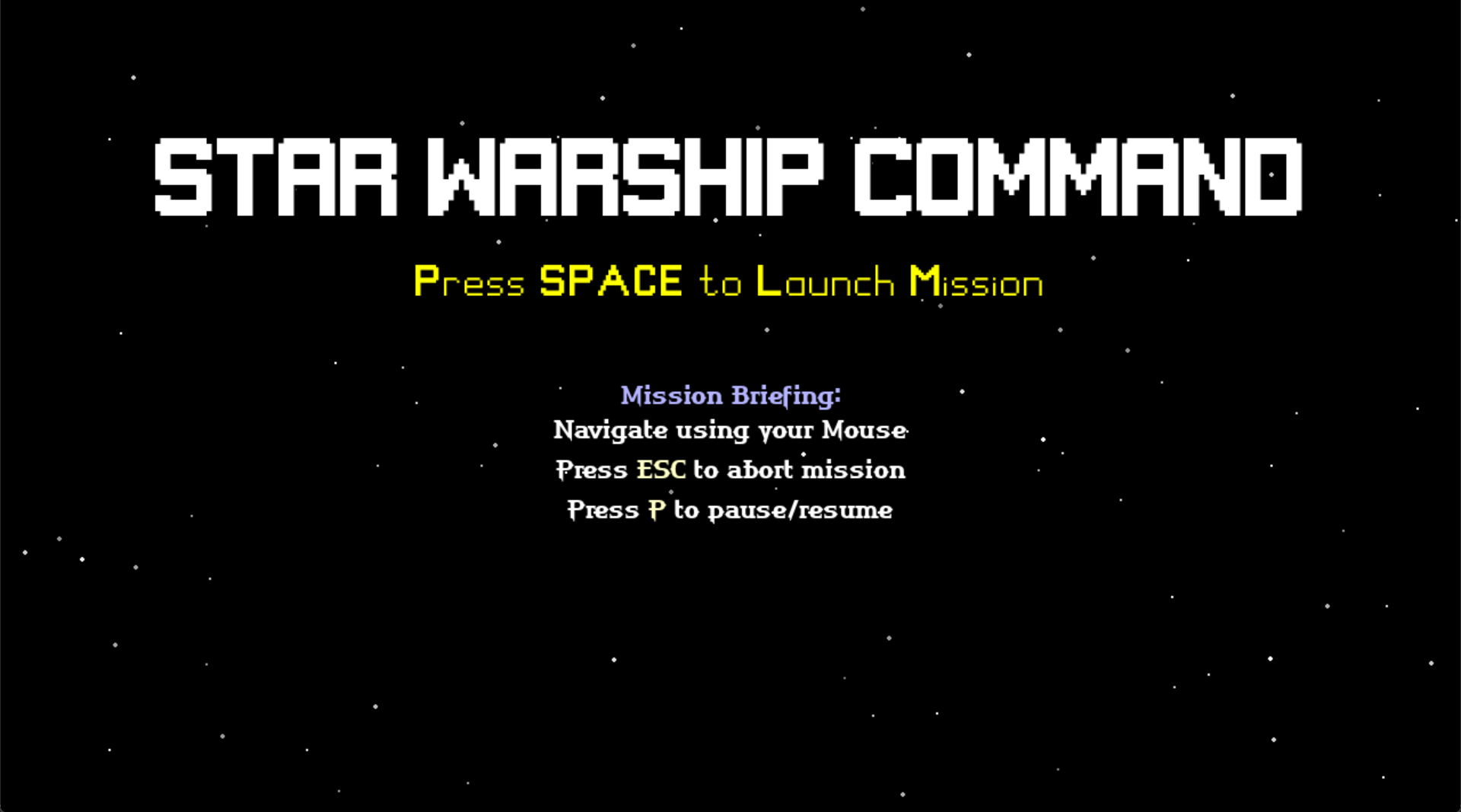 Project Game Star Warship